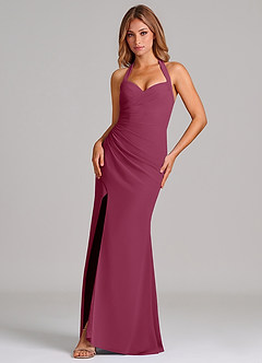 Azazie Emeria Suknie dla druhen Syrena Dekolt w kształcie serca Szyfon Do ziemi Sukienka image1