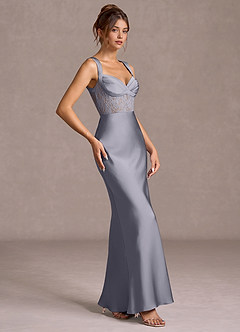 Vestido Azul Pálido Largo Ava image4