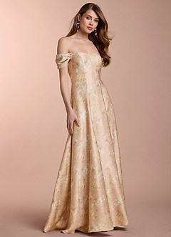 Ania Blush Garden Print Gown image4