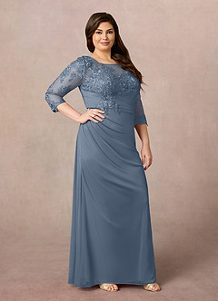 Azazie Fatemah vestidos de madre de la novia Vestido de Crepúsculo de Encaje de Sirena image8