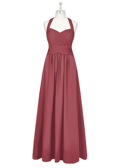 Azazie Claudia Final Sale Dusty Rose A-Line Sweetheart Neckline Chiffon Dress image7