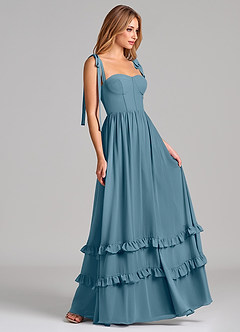 Azazie Anastacia Bridesmaid Dresses Bermuda A-Line Sweetheart Neckline Chiffon Dress image3