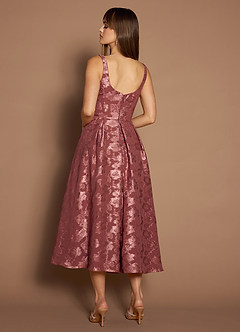 Vestido Vintage Rosa Midi Briac image5
