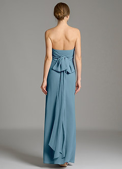 Azazie Ailanie Jurken voor thuis passen Jurk van Chiffon met Zeemeermin Strapless Bermuda image2