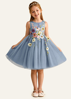 front Bow and Gliter Girls Flat Shoes