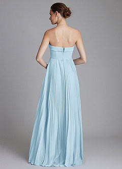 Azazie Mariana Bridesmaid Dresses Sky Blue A-Line Strapless Chiffon Dress image7