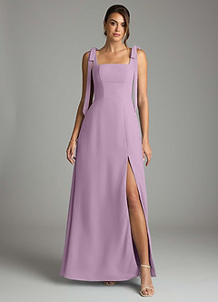 Azazie Debra Bridesmaid Dresses Wisteria A-Line with Pockets Chiffon Convertible Dress image7