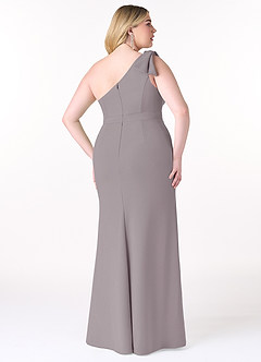 Azazie Rinna Brautjungfernkleider Meerjungfrau-Linie One-Shoulder Stretch-Krepp Kleid Dämmerung image6