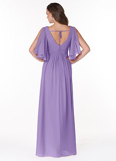 Azazie Temeka Bridesmaid Dresses Tahiti A-Line Ruched Chiffon Dress image2