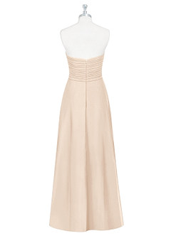 Azazie Arabella Allure Robes de demoiselle d'honneur Robe Trapèze Convertible en Mousseline de soie Encolure en Forme de Cœur Albâtre Blanc image17