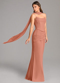 Azazie Sorrel Bridesmaid Dresses MAI TAI Mermaid Corset Chiffon Dress image3