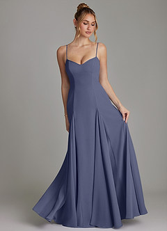 Azazie Imani Bridesmaid Dresses Stormy A-Line Sweetheart Neckline Chiffon Dress image4