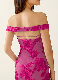 Lowlala Fuchsia Lace Prom Dress image6