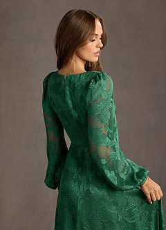 Savanah Dark Green Maxi Dress image4