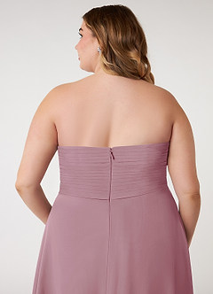 Azazie Arabella Allure Bridesmaid Dresses Vintage Mauve A-Line Sweetheart Neckline Chiffon Convertible Dress image14