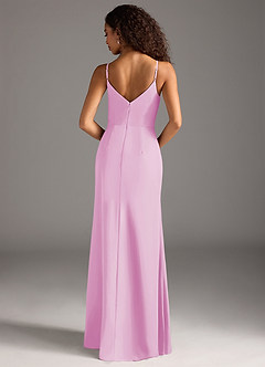 Azazie Deandra Brautjungfernkleider Meerjungfrau-Linie Plissee Chiffon Kleid Bonbonrosa image6