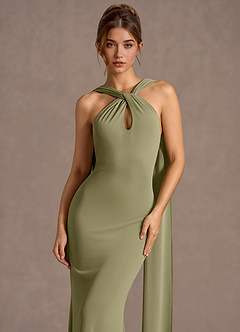Vestido Verde Frijol Largo Quenelle image6