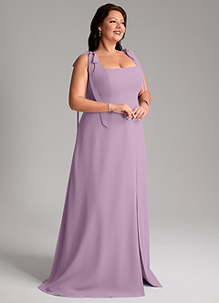 Azazie Debra Bridesmaid Dresses Wisteria A-Line with Pockets Chiffon Convertible Dress image12