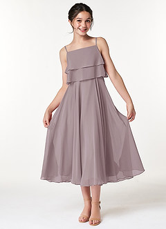 Azazie Ensley Junior Dusk A-Line Pleated Chiffon Dress image1