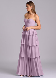 Azazie Faye Bridesmaid Dresses Wisteria A-Line Sweetheart Neckline Chiffon Dress image5