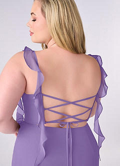 Barbie ♥ Azazie Robes de demoiselle d'honneur Robe Sirène en Mousseline de soie Corset Tahiti image10