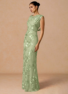 Elowis Light Green Maxi Dress image5