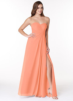 Azazie Arabella Allure Abiti da Damigella Abito Convertibile A-Line in Chiffon Scollo a Cuore Tramonto image5