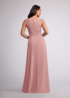 Azazie Galvan Mother of the Bride Dresses Dusty Rose A-Line Sequins Chiffon Dress image4