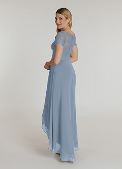 Azazie Polly Mother of the Bride Dresses A-Line Lace Chiffon Asymmetrical Dress image4