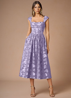 Dana Lilac Midi Dress image4