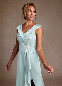 Azazie Santa Monica vestidos de madre de la novia Vestido de Neblina de Encaje de Corte en A image5