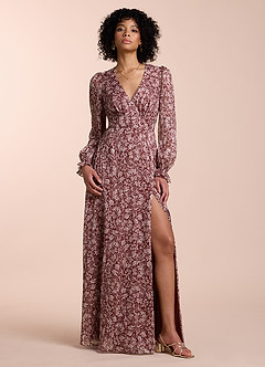 Liz Auburn Floral Maxi Dress image1