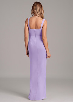 Azazie Ayla Final Sale Lilac Sheath Sweetheart Neckline Chiffon Dress image6