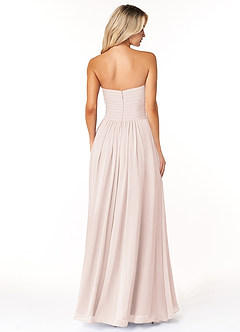 Azazie Yazmin Bridesmaid Dresses Rose Petal A-Line Sweetheart Neckline Chiffon Convertible Dress image2