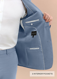 front William Dusty Blue Comfort Blend Suit