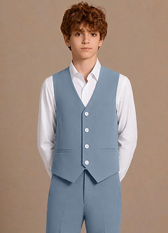 front James Blu Polveroso Gilet Junior