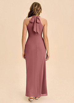 Azazie Doretta Junior Robe Fourreau en Mousseline de soie Plissée Améthyste image2