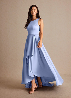 Azazie Niles Mère de la mariée Robes Robe Trapèze en Satin extensible Traînes Eis image3