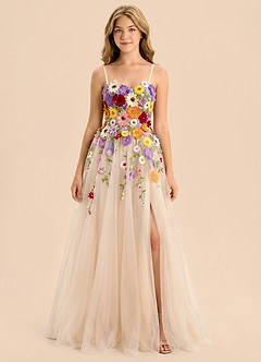 front Azazie Gianna Junior Formal Dress