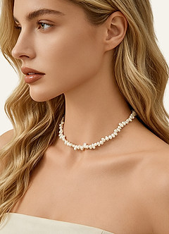front Freshwater Pearl Strand Necklace