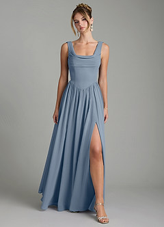 Azazie Novi Bridesmaid Dresses Twilight A-Line Pleated Chiffon Dress image1