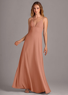 Azazie Amina Bridesmaid Dresses MAI TAI A-Line Chiffon Dress image1