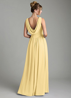 Azazie Novi Bridesmaid Dresses Butter A-Line Pleated Chiffon Dress image5