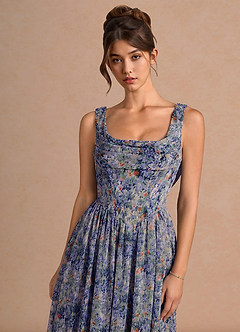 Aurore Lilac Floral Maxi Dress image5