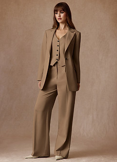 front Rowan Trufa Blazer de alto rendimiento con tejido refinado