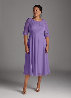 Azazie Gracelyn Kleider für die Brautmutter A-Linie Spitze Kleid Tahiti image10