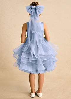 Azazie Tinie Flower Girl Dresses Ice Ball-Gown Bow Tulle Dress image6