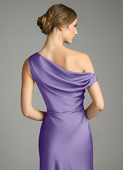 Azazie Emerson Bridesmaid Dresses Tahiti Mermaid Off the Shoulder Stretch Satin Dress image7