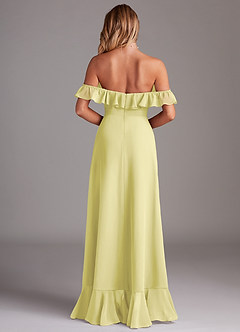 Azazie Lyra Brautjungfernkleider Wandelbar A-Linie Cabrio Chiffon Kleid Zitronensorbet image7