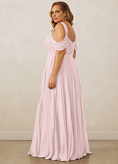 Christian Siriano Bridal for Azazie 1013 Bridesmaid Dresses Blushing Pink A-Line Off the Shoulder Chiffon Dress image15